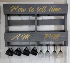 Upcycled Pallet Wine Rack